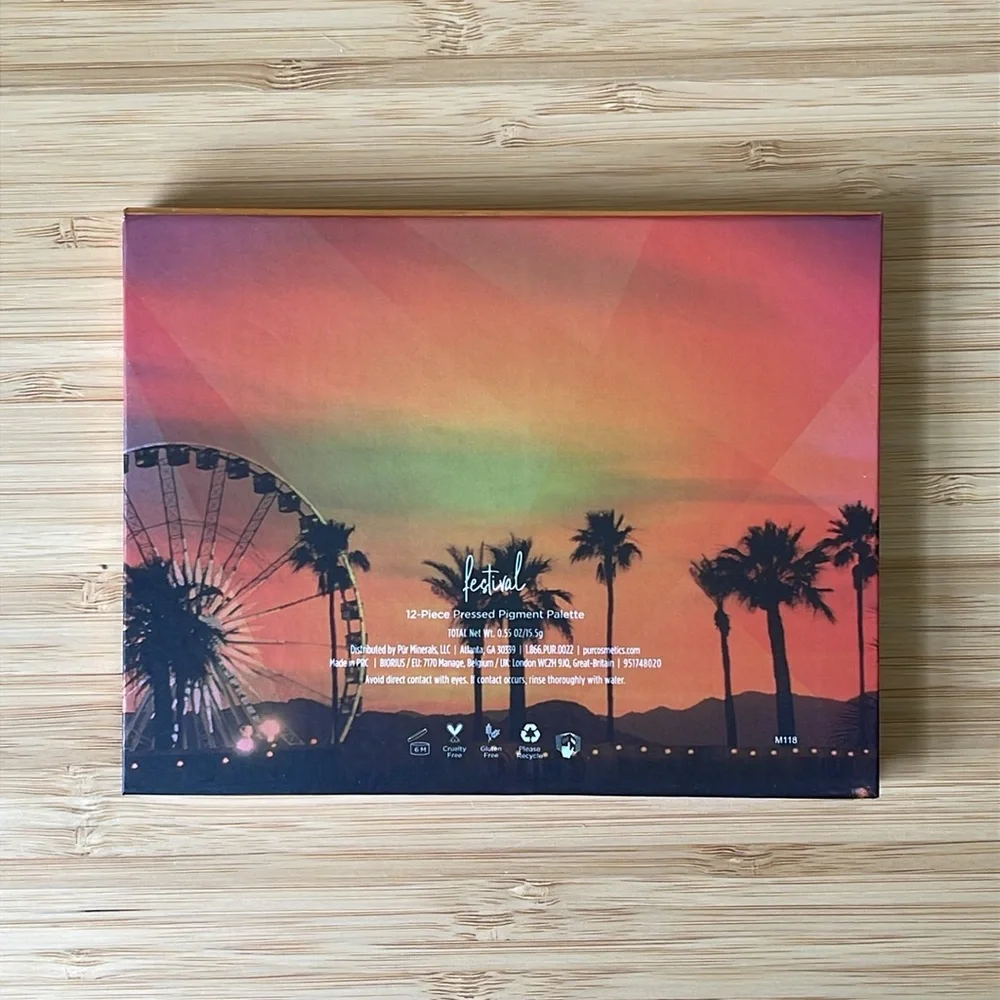 PUR Cosmetics Festival Eyeshadow Palette (Limited Edition) Full Size New